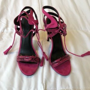Hot pink heels